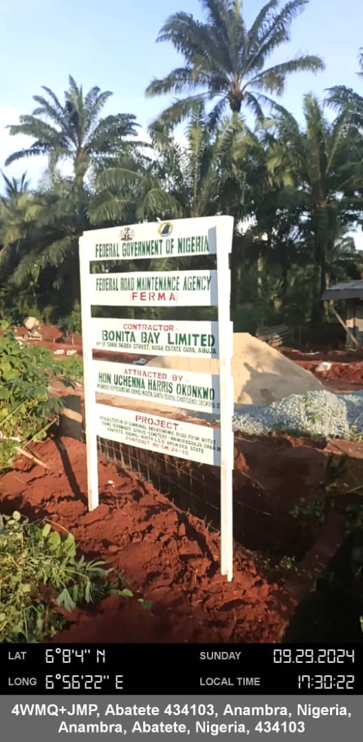 Impact visual for Abatete
Community Road