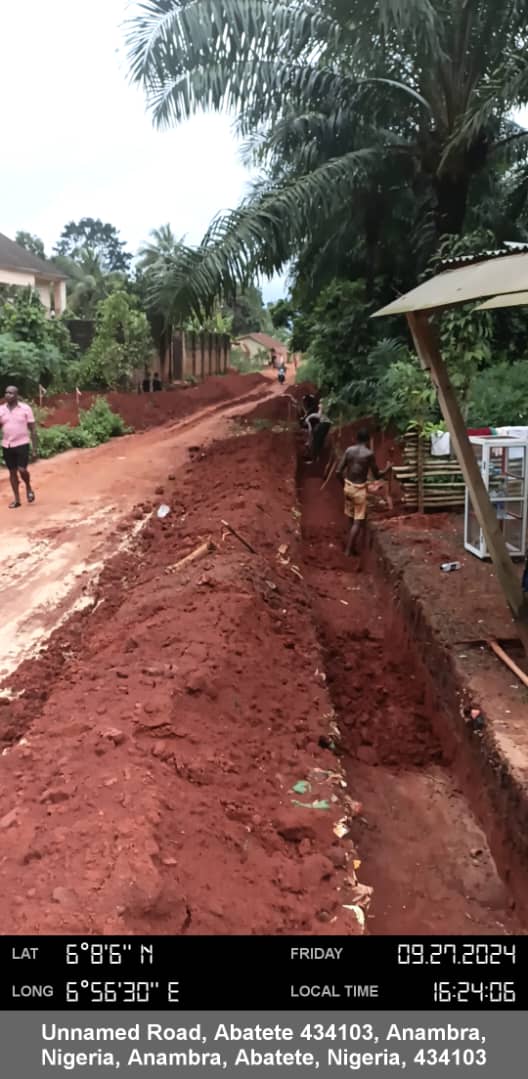 Impact visual for Abatete
Community Road